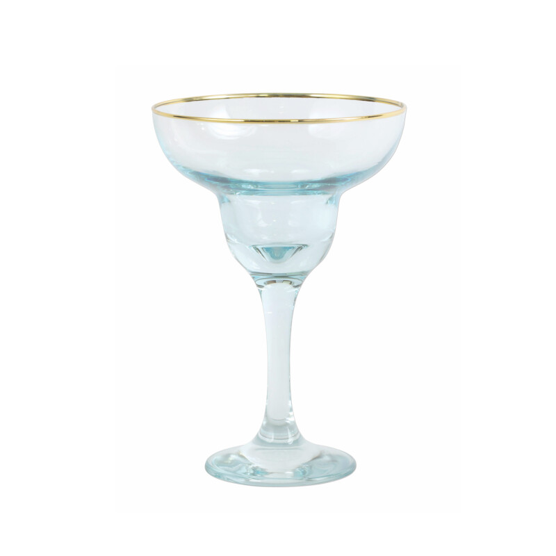 VBOW-T52153 Rainbow Turquoise Margarita Glass