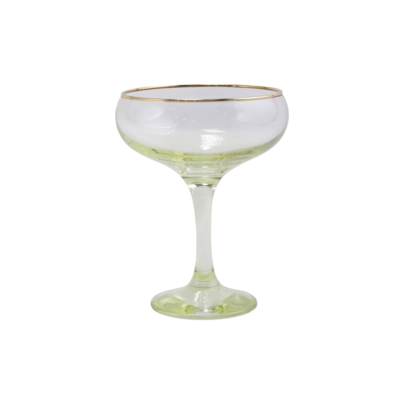 Vbow Y52151 Rainbow Yellow Coupe Champagne Glass