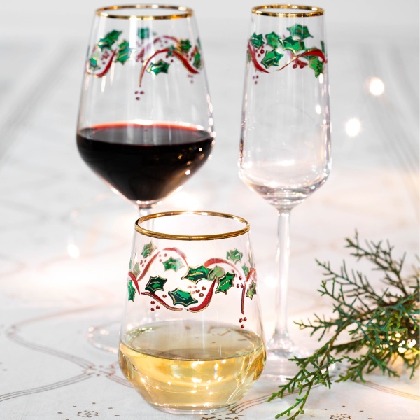 VHOL-52121 Holly Stemless Wine Glass