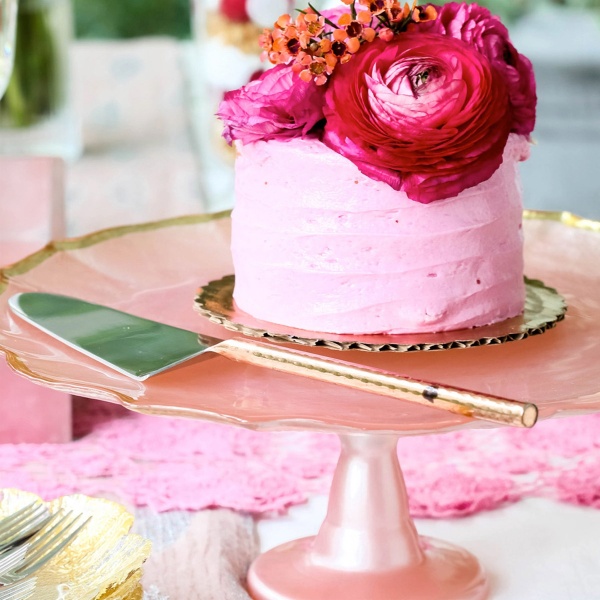 Vpas 5272pi Vietri Baroque Glass Pink Cake Stand 1