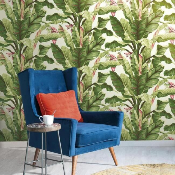 AT7067 Banana Leaf Wallpaper