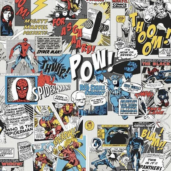 DI0944 Marvel Comics Pow! Wallpaper