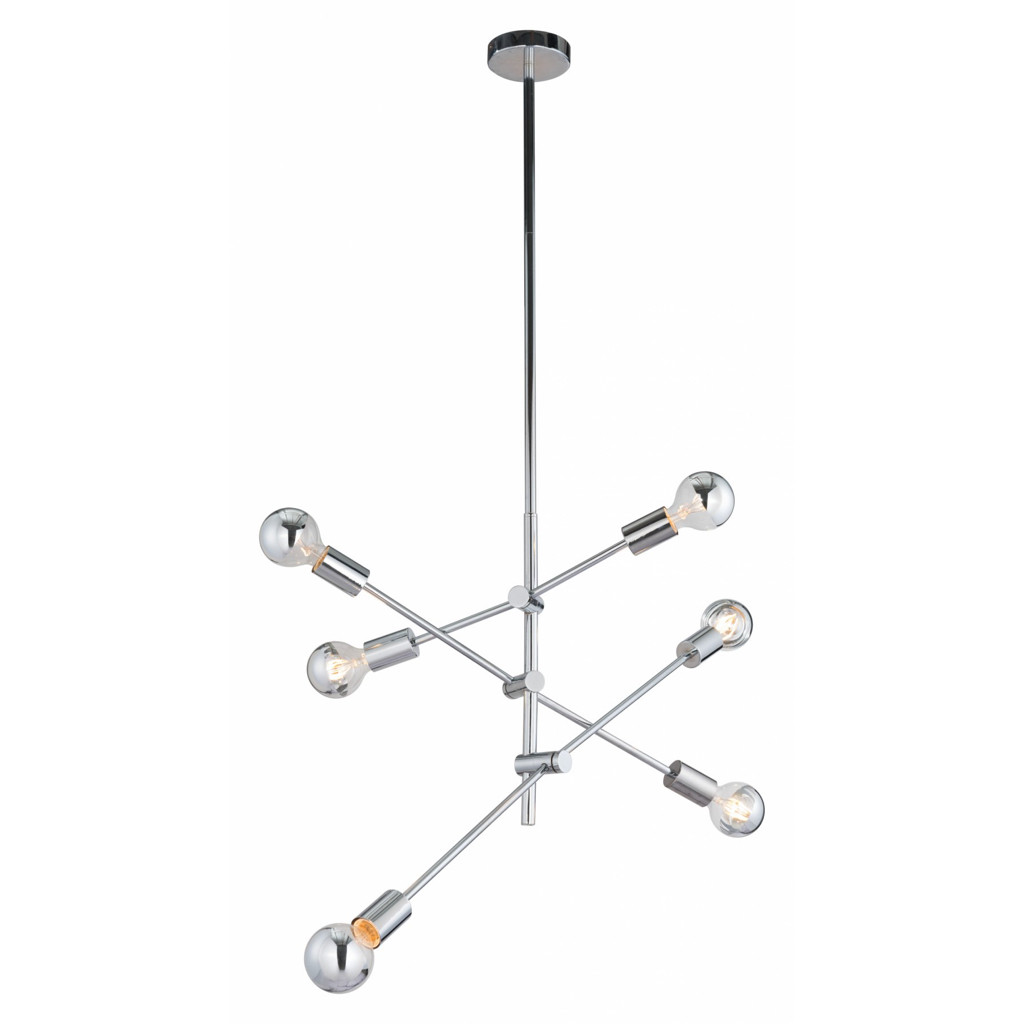 Brixton Ceiling Lamp in Chrome by Zuo
