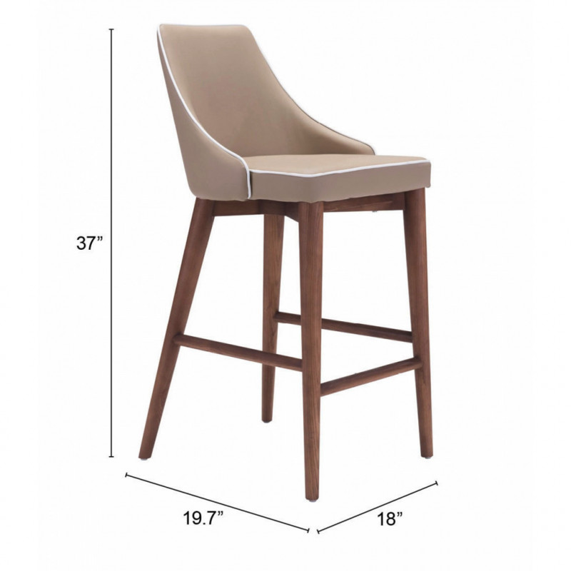 100279 Dimension Moor Counter Chair Beige