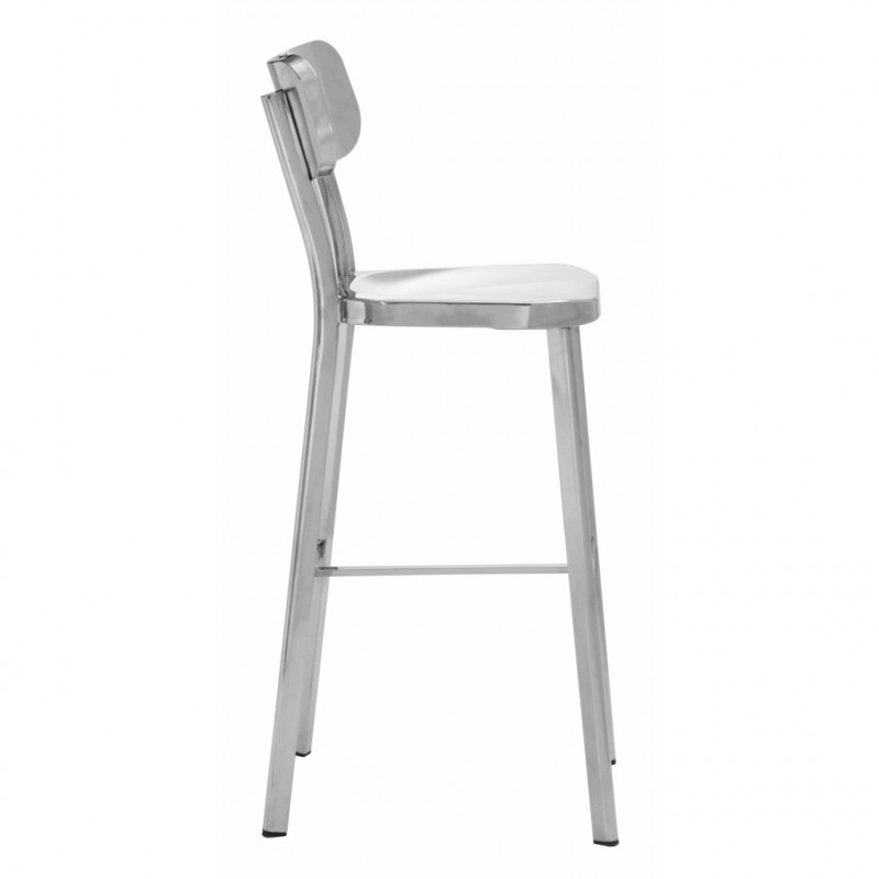 100303 Image2 Winter Bar Chair Polished Stainless Steel