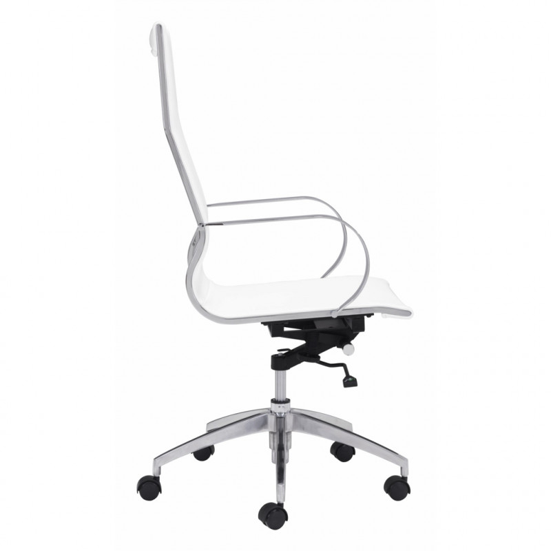 100372 Image2 Glider High Back Office Chair White