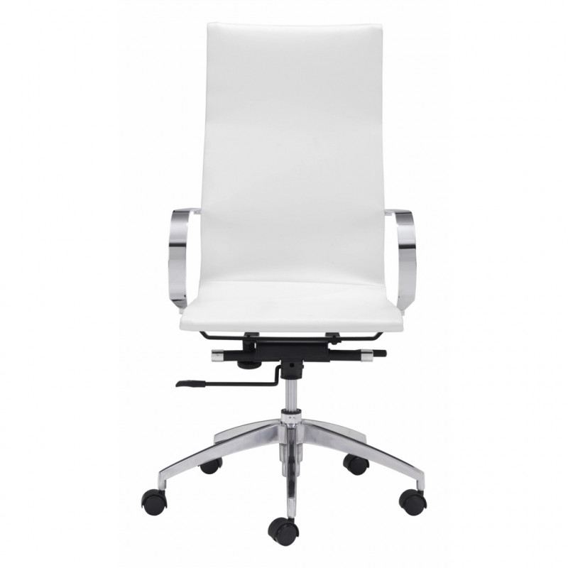 100372 Image3 Glider High Back Office Chair White