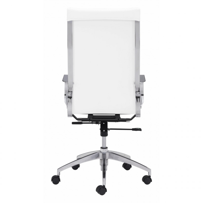 100372 Image4 Glider High Back Office Chair White