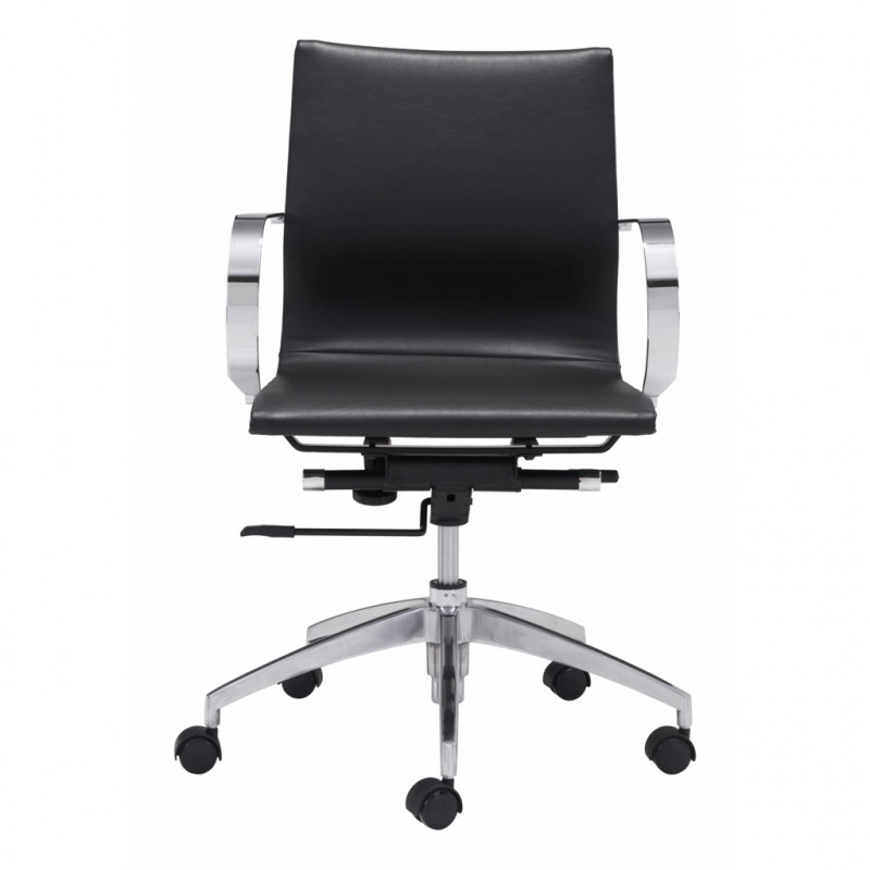 100374 Image3 Glider Low Back Office Chair Black