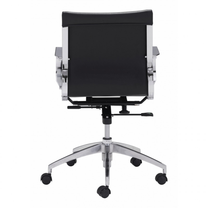 100374 Image4 Glider Low Back Office Chair Black