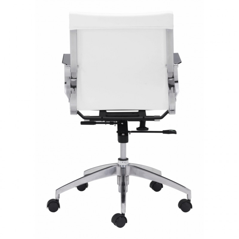100375 Image4 Glider Low Back Office Chair White
