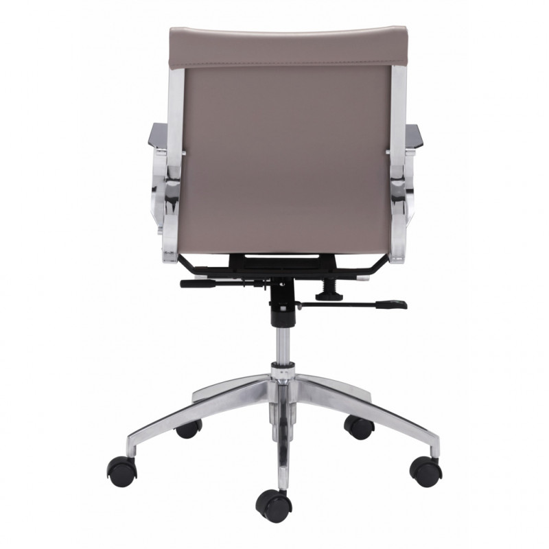 100376 Image4 Glider Low Back Office Chair Taupe