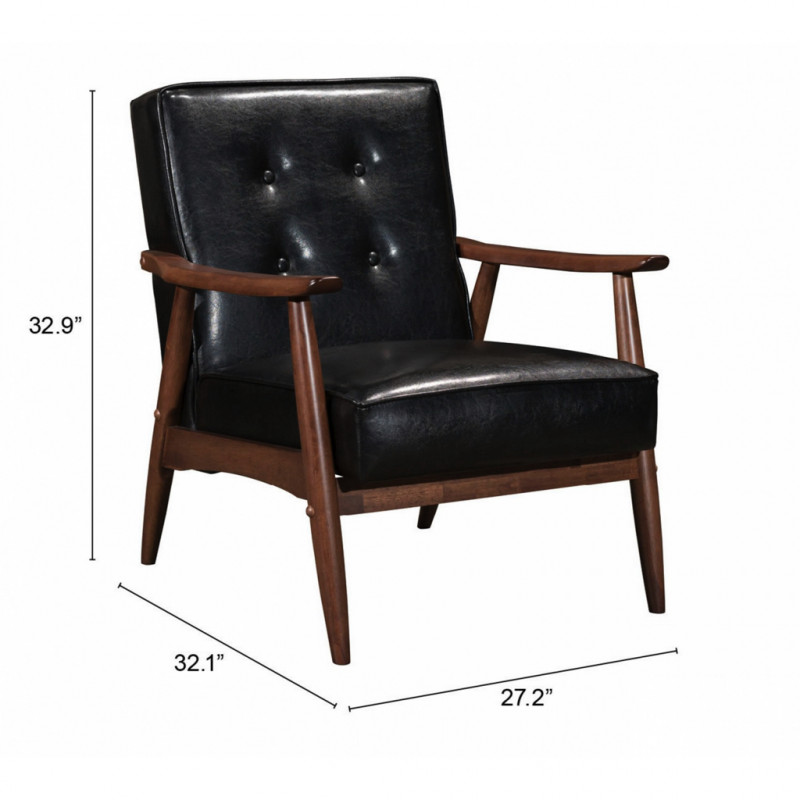 100528 Dimension Rocky Arm Chair Black
