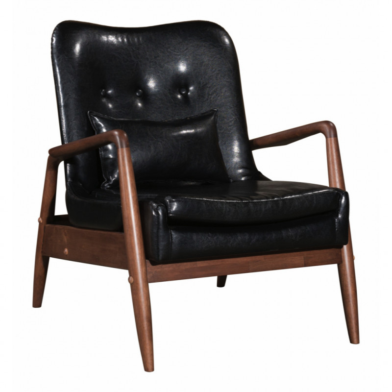 100534 Image2 Bully Lounge Chair Ottoman Black