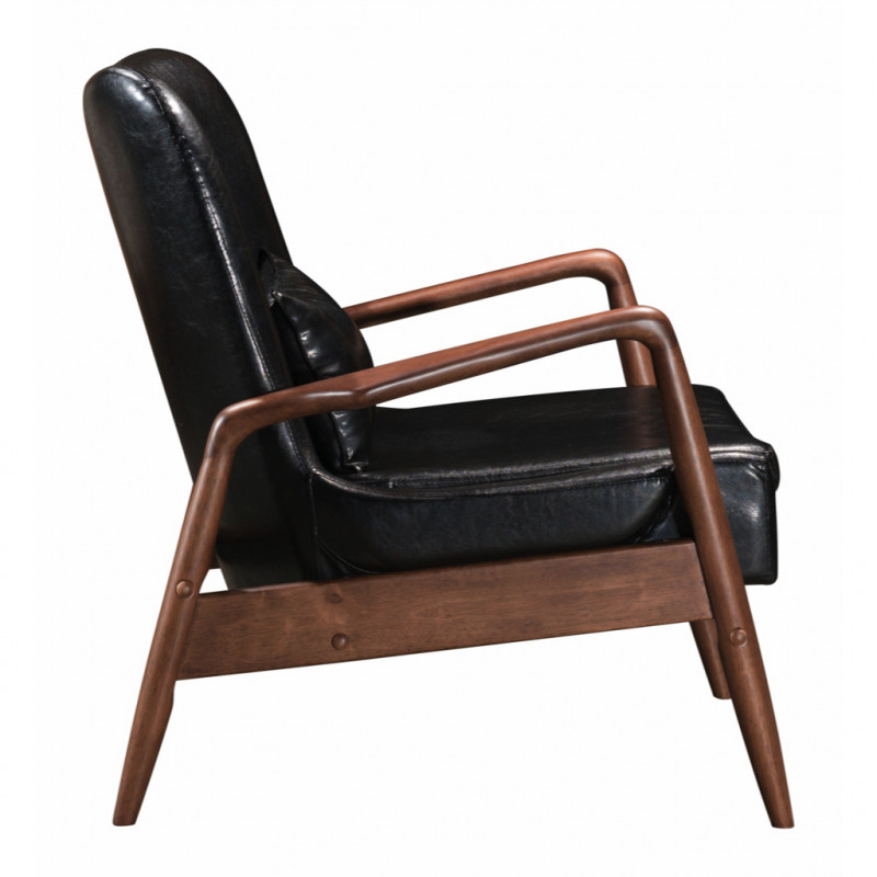 100534 Image3 Bully Lounge Chair Ottoman Black