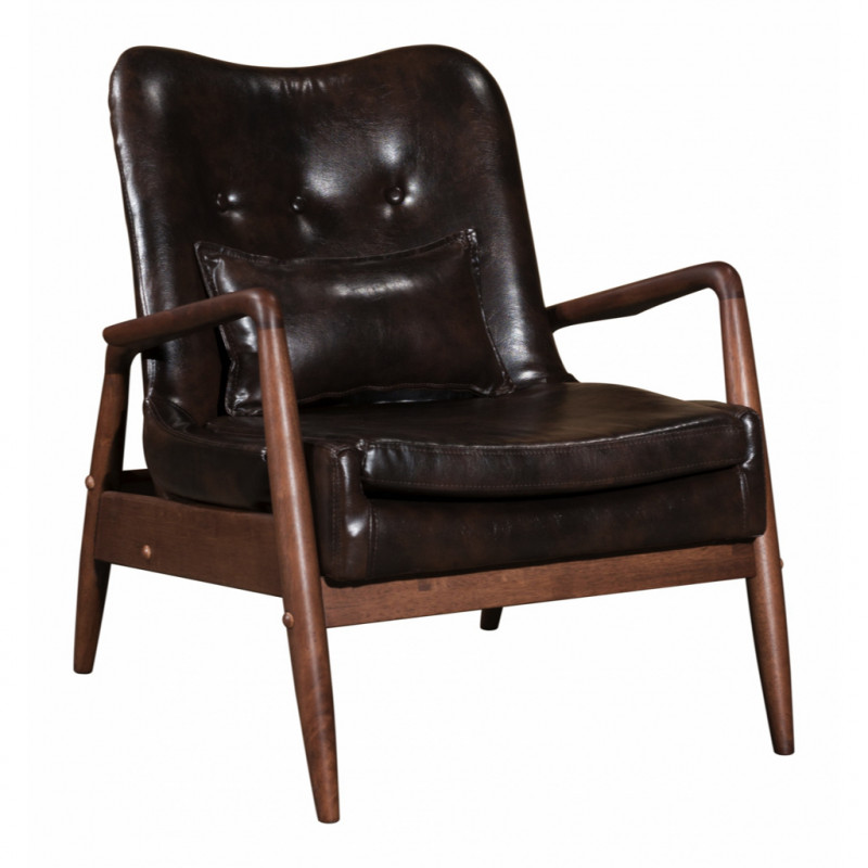 100535 Image2 Bully Lounge Chair Ottoman Brown