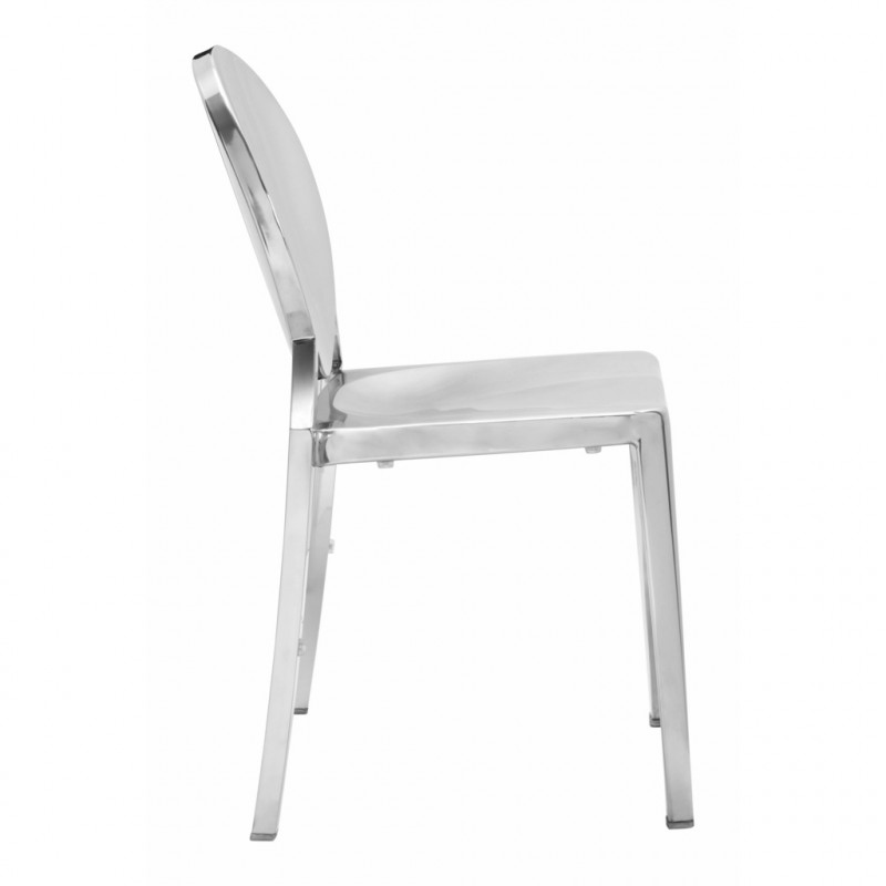 100550 Image2 Eclipse Dining Chair Set Of 2 Stainless Steel