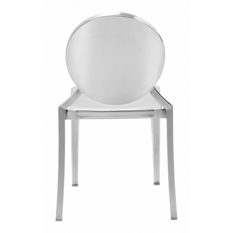 100550 Image4 Eclipse Dining Chair Set Of 2 Stainless Steel
