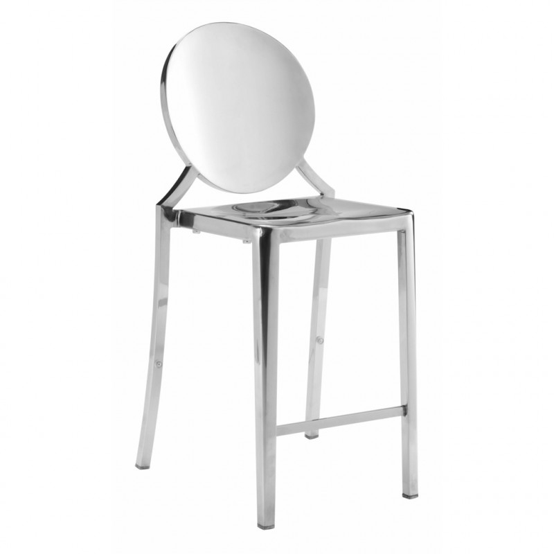 100551 Image1 Eclipse Counter Chair Set Of 2 Stainless Steel