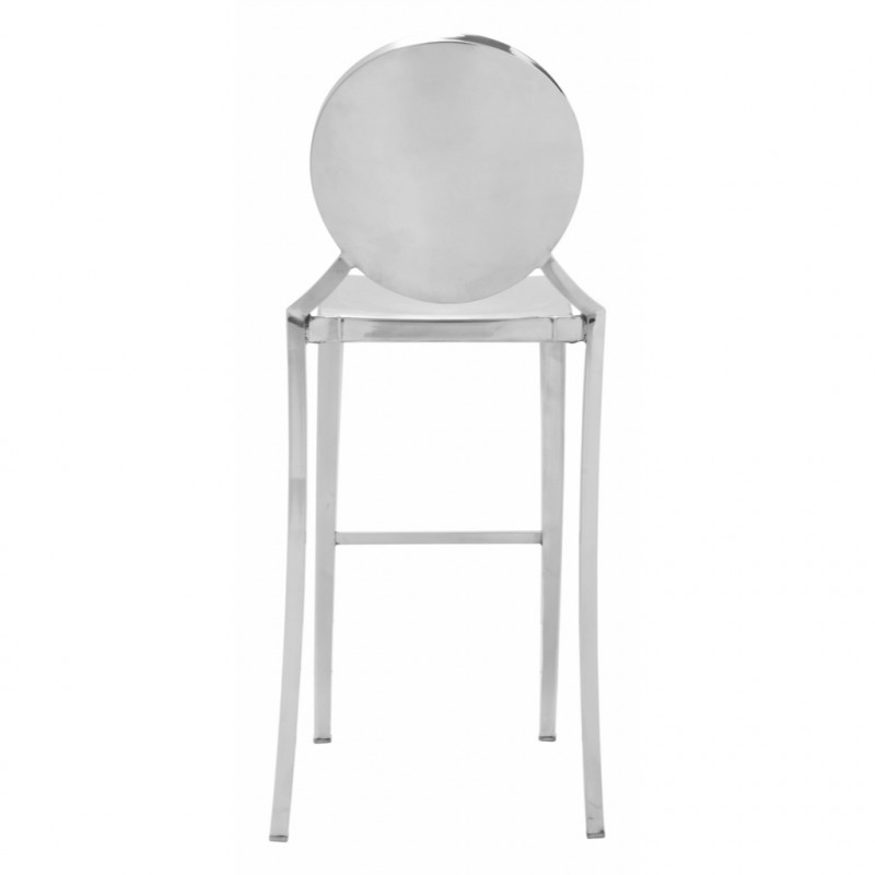 100552 Image4 Eclipse Bar Chair Set Of 2 Stainless Steel