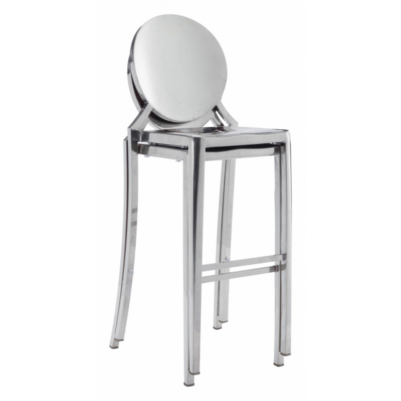 100552 Image5 Eclipse Bar Chair Set Of 2 Stainless Steel