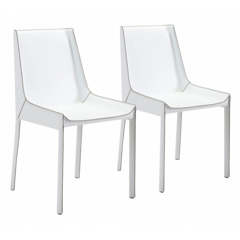 100649 Fashion Dining Chair (Set of 2) White
