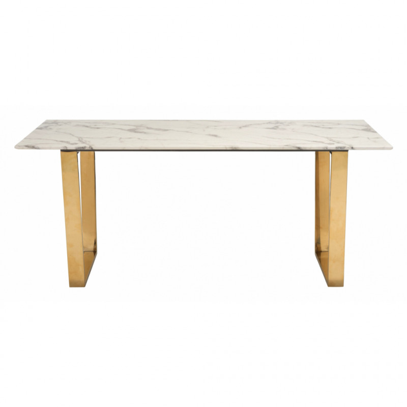 100652 Image3 Atlas Dining Table White Gold