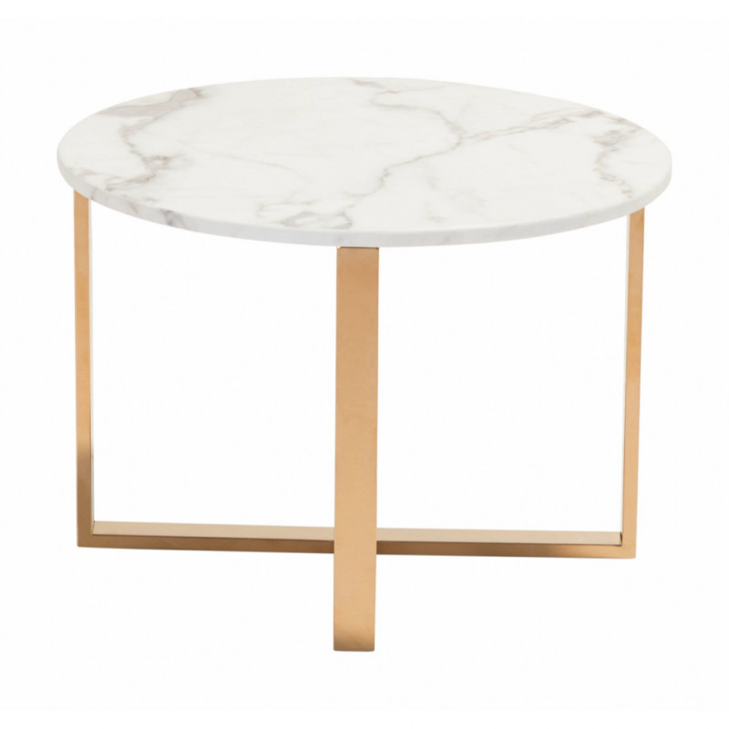 100655 Image2 Globe End Table White Gold