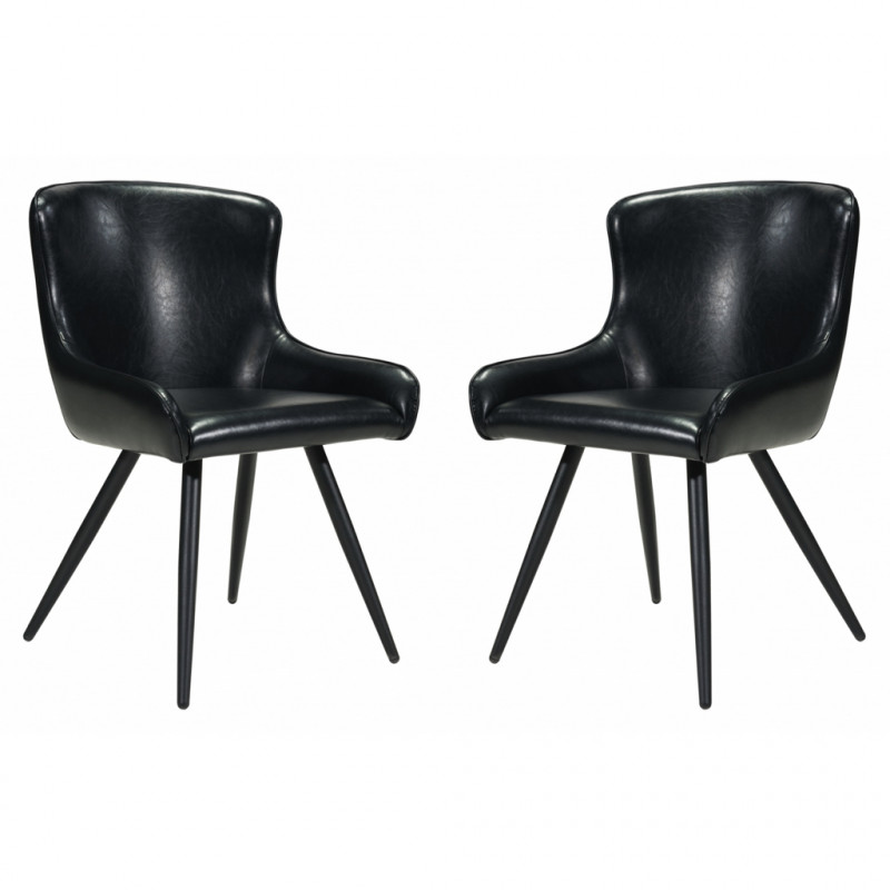 100757 Dresden Dining Chair (Set of 2) Black