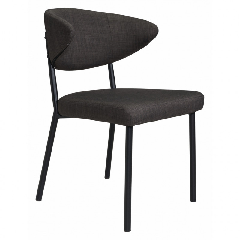 100764 Image1 Pontus Dining Chair Set Of 2 Charcoal Gray