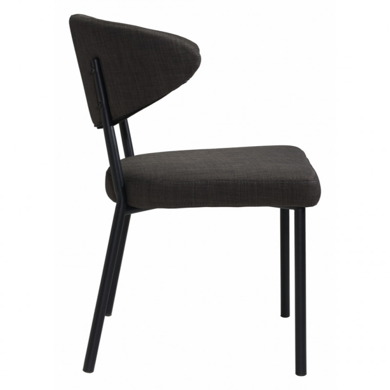 100764 Image2 Pontus Dining Chair Set Of 2 Charcoal Gray