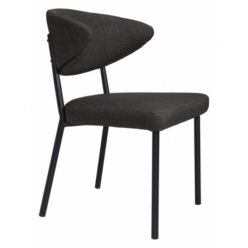 100764 Image5 Pontus Dining Chair Set Of 2 Charcoal Gray