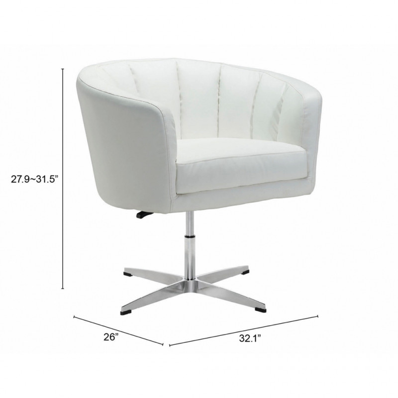 100769 Dimension Wilshire Occasional Chair White