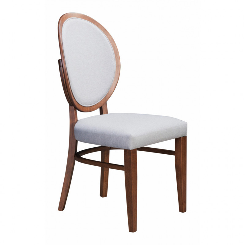 100982 Image1 Regents Dining Chair Set Of 2 Walnut Gray