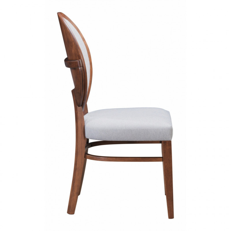 100982 Image2 Regents Dining Chair Set Of 2 Walnut Gray