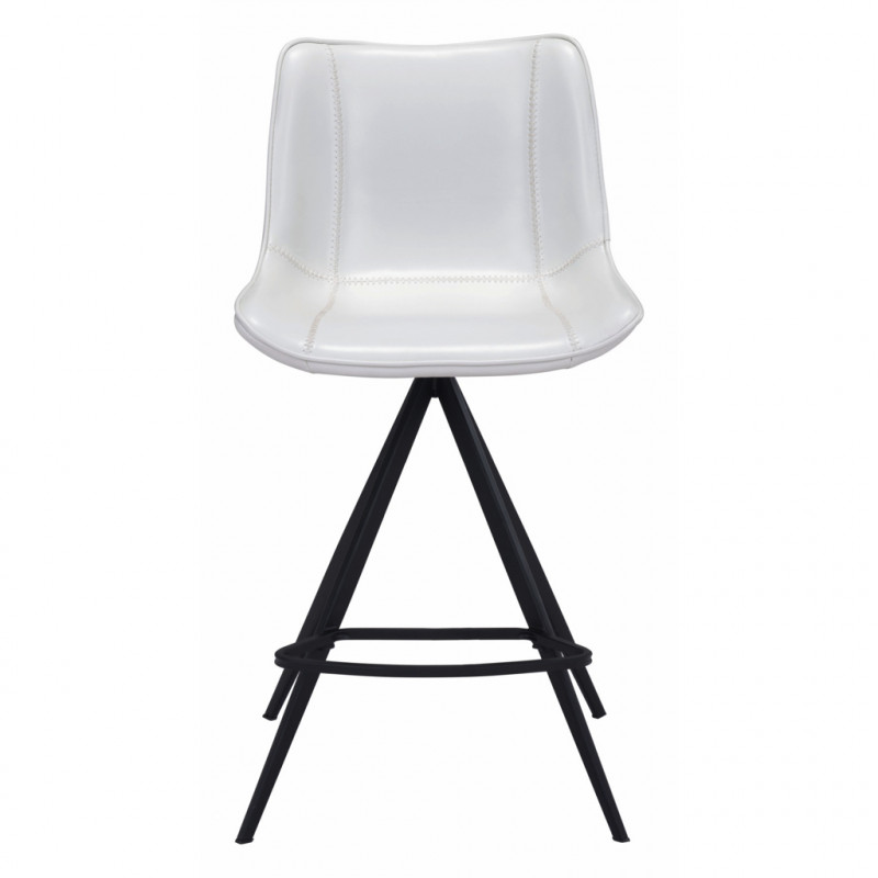 101393 Image3 Aki Counter Chair Set Of 2 White Black