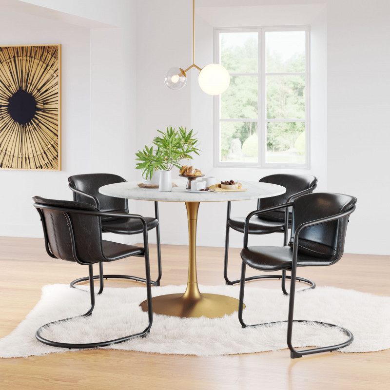 101565 Paxton Dining Chair (Set of 2) Black