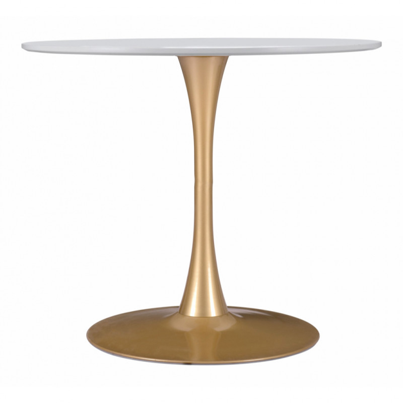 101568 Image2 Opus Dining Table White Gold