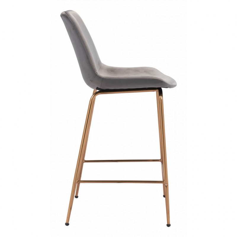 101761 Image2 Tony Counter Chair Gray Gold