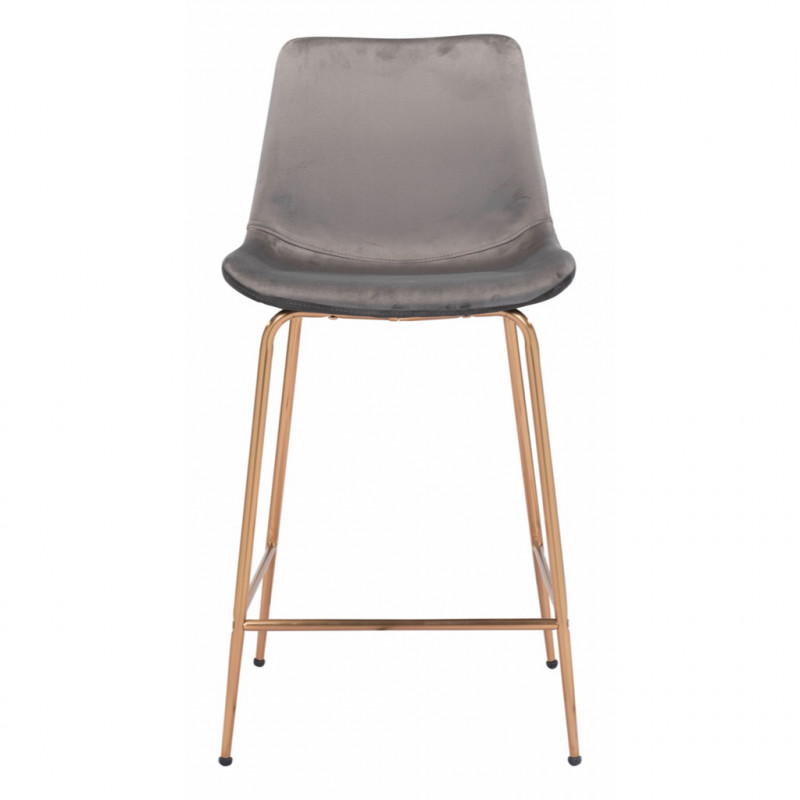 101761 Image3 Tony Counter Chair Gray Gold