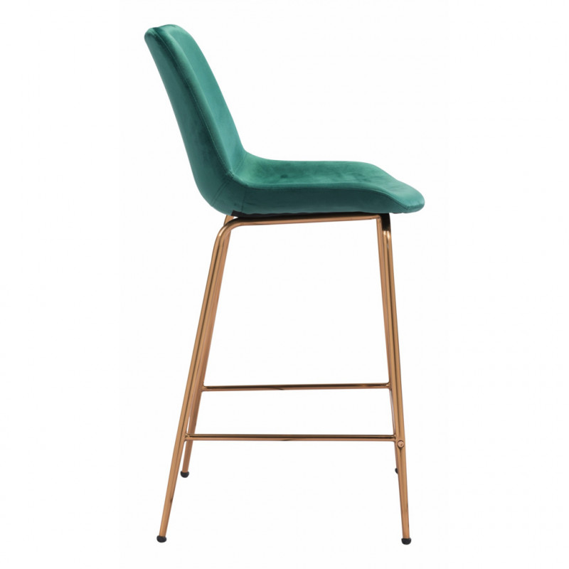 101762 Image2 Tony Counter Chair Green Gold