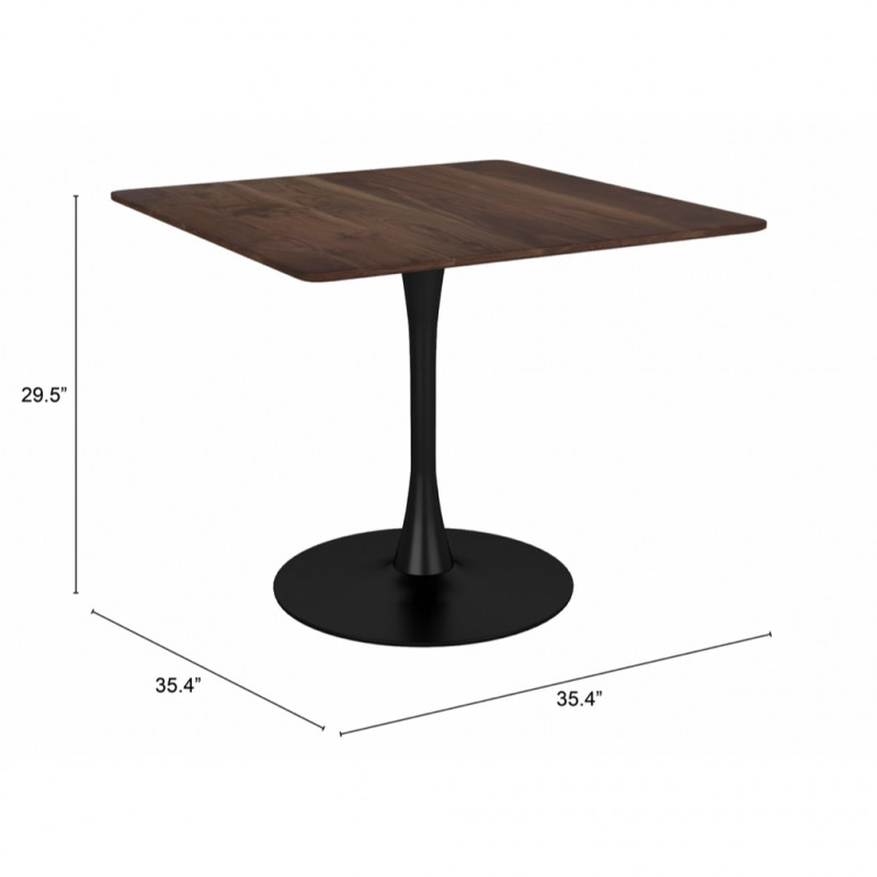101818 Dimension Molly Dining Table Brown