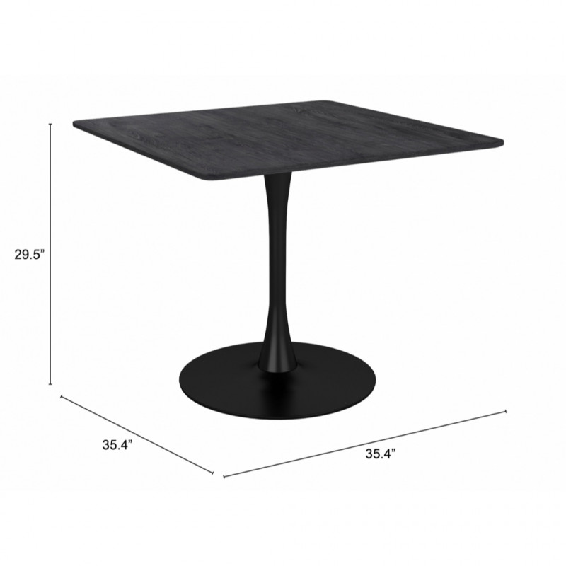 101819 Dimension Molly Dining Table Black