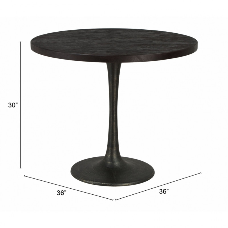 101843 Dimension Montreal Dining Table Black