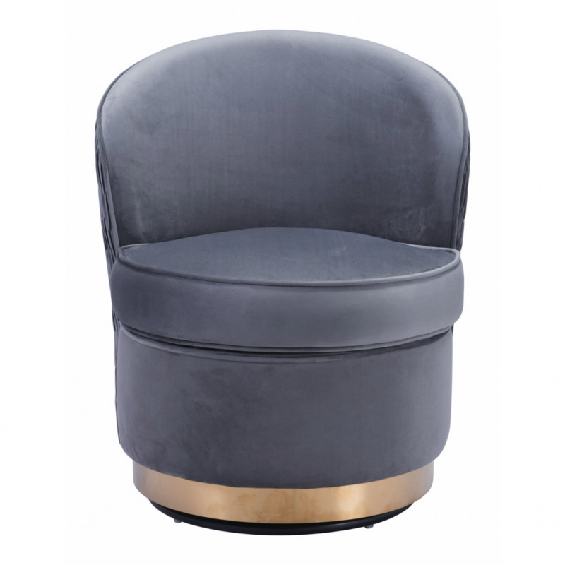 Zelda Accent Chair Gray by Zuo