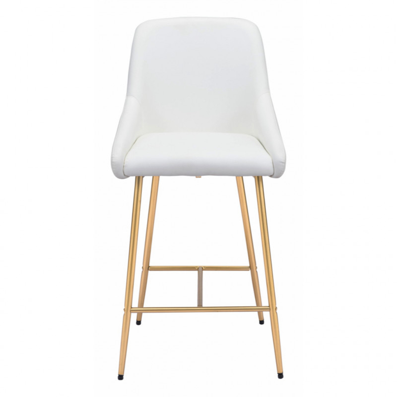 101907 Image3 Mira Counter Chair White Gold