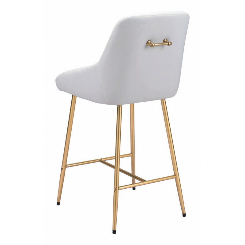 101907 Image5 Mira Counter Chair White Gold