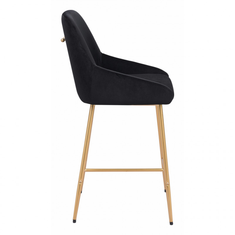 101910 Image2 Mira Counter Chair Black Gold