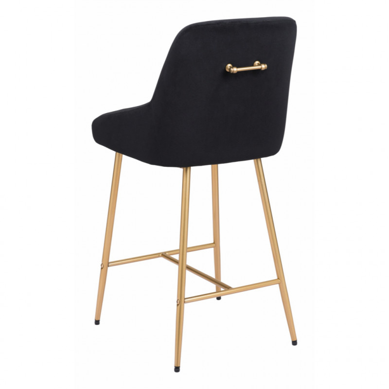 101910 Image5 Mira Counter Chair Black Gold