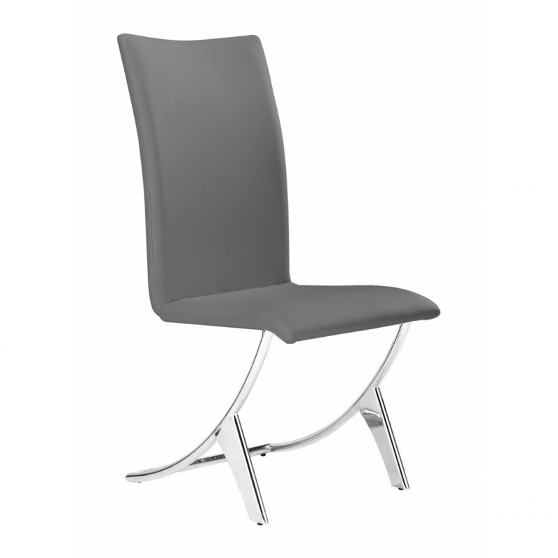 102106 Image1 Delfin Dining Chair Set Of 2 Gray
